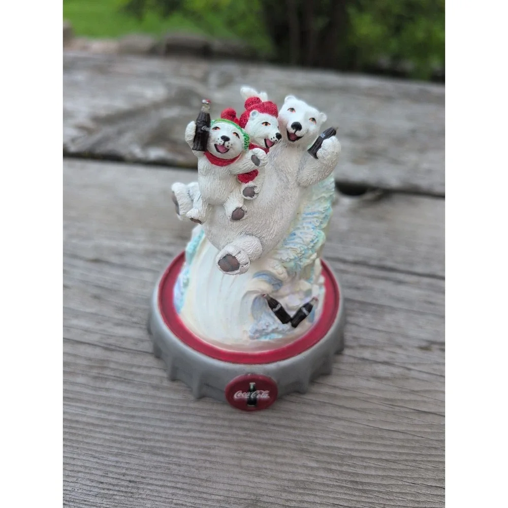 Vntg Franklin Mint Coca-Cola Polar Bears 